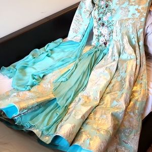 Bollywood inspired silk gown